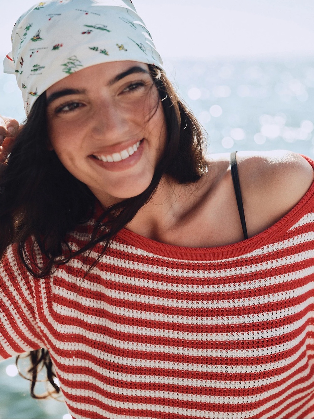 ๐ J. Crew Boatneck sweater in stripe - Picture 3 of 6